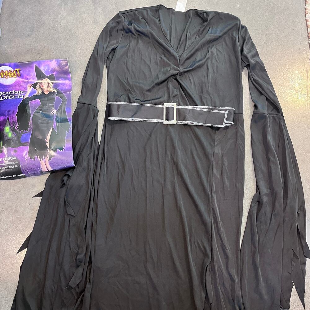 Spirit Gothic Witch black adult Medium costume Morticia Addams halloween